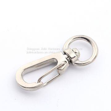Easily Open Polish Nickel Plated Metal Hook Keyring Collection photo-2
