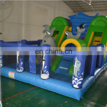 Inflatable bouncer castle, inflatable dophin combo jumper castle, inflatable air trampoline