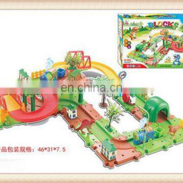 Hot sale kids railway train set toy