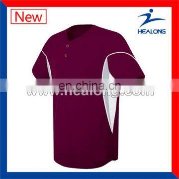 Healong Dye Sublimated Brand Name Cheap Baseball Uniforms