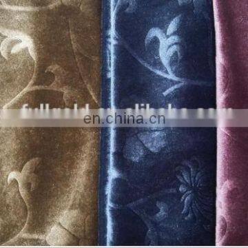 2018 Lastest Hot Selling Polyester Spandex Fabric Velvet Embossing