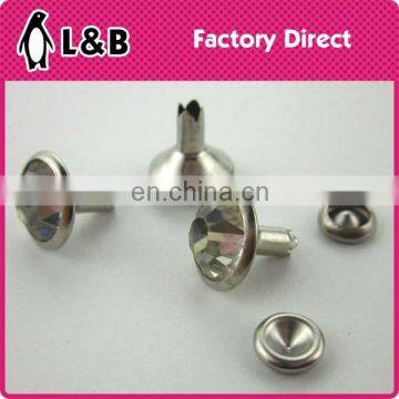 6mm-12mm shoes accessory shoes rivet with rhinestone