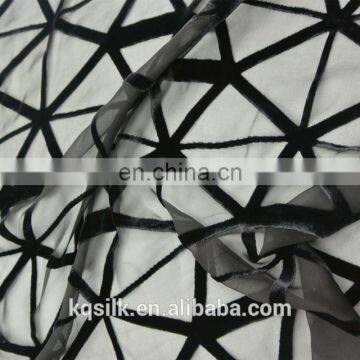 New Fashion Plain/solid Burnout Silk Rayon Velvet Fabric photo-3