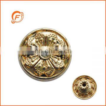 newly gold metal buttons for jeans/handbag