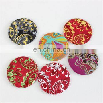 new cheap product fancy personaized portable compact one-way pocket round metal mirror