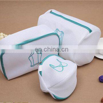 Custom Size Polyester Mesh Bra Laundry Bag Zipper Washing Bag