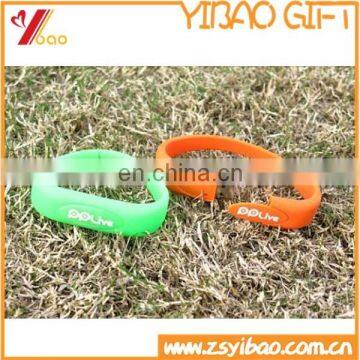 Custom printed/deboss with full color silicone bracelet USB 2.0/3.0 flash drive