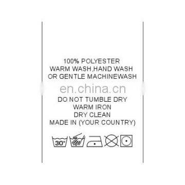 Custom Printing 100% Cotton Care Labels photo-2