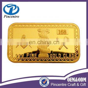 Wholesale custom cheap souvenir fgold coin from alibaba china supplier