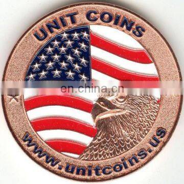 baking finished engrave copper commemorative coins