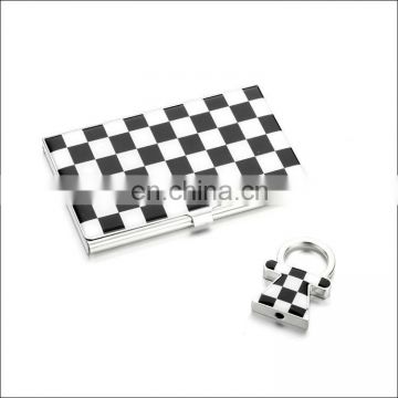 Elegant stainless steel name card holder/business card holder for men as business gift