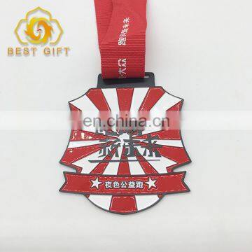 Cheap Custom Made Souvenir Red And White Color Award Metal Sports Medal