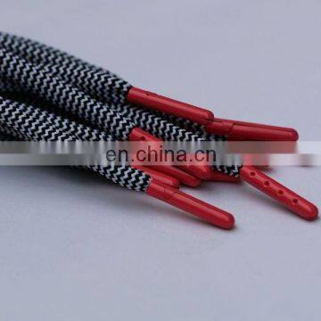 Wholesale High Quality Custom Metal Tip Shoelace ,fashion Braided Shoelace