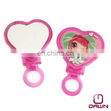 plastic heart hand mirror for little girl CD-MP027