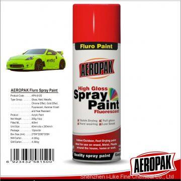 Aeropak Bright Color Fluorescent Spray Paint 400 ml For Car
