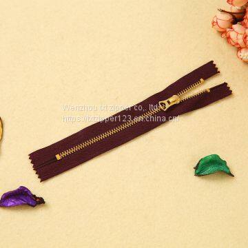 #3 #4 #5 #8 #10 Metal Brass Zipper Close End photo-2