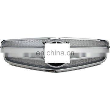 2-PIN Front Grill Chrome Silver 07-14 for Mercedes Benz C class W204