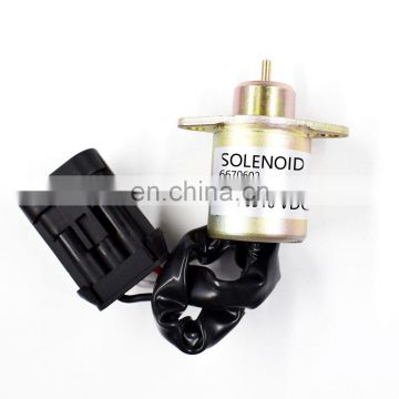 New 6670602 Fuel Shut Off Solenoid For Bobcat 463-553-S70-S100