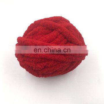 Hot Sale Jumbo Chunky Knit 100% Polyester Thick Blanket Vegan Chenille Yarn photo-3