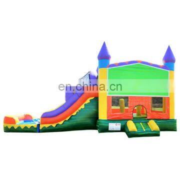 Custom Inflatable Water Slide Combo Bounce House Commercial Jumping Castle With Pool
