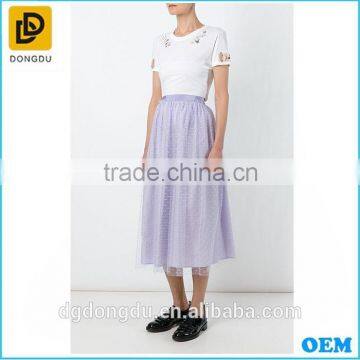 2016 New Fashion Elegant Lace Tulle Indian Long Skirts photo-2