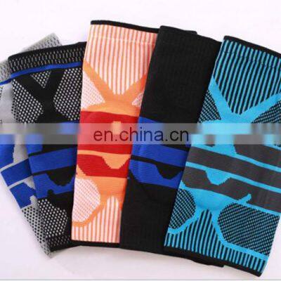Comfort Anti Slip Compression Knitting Knee Sports Neoprene Knee Brace With Elastic Strap For Running Sports