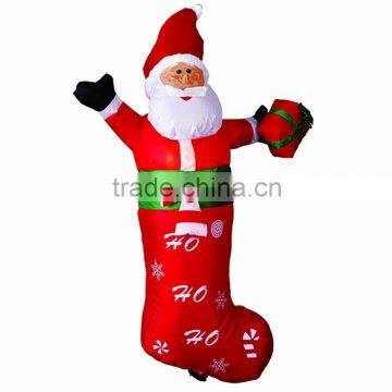 Funny Large Inflatable Smile Santa for Christmas Decoration