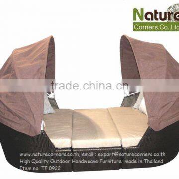 Outdoor Furniture Sofa Bed with Sun Roof