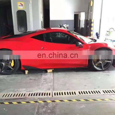 NC Style Carbon Fiber Body Kits Front Lip Side Skirts Rear Diffuser For Ferrari 458