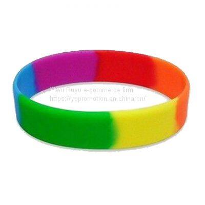 Buy DIY Rainbow Silicone Rubber Band Bracelets Wholesale