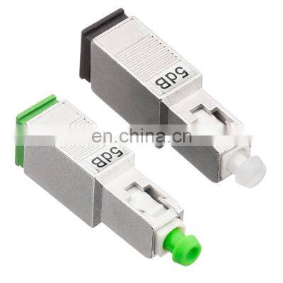 SC APC Simplex 2.0mm SM fiber optic attenuator 5db fibre optic SC attenuator