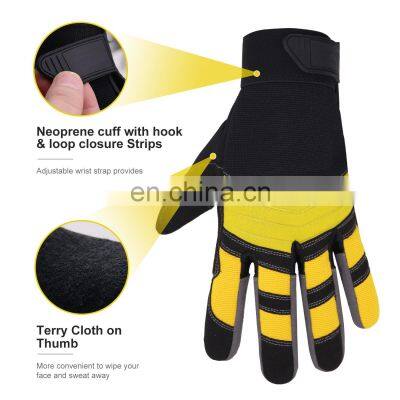 HANDLANDY Durable Vibration-Resistant Work Construction Maintenance Assembly Riding Motorcycle Gloves photo-2
