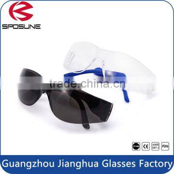 Anti slip temple tips single pc lens eye protective oem industry safety eyewear