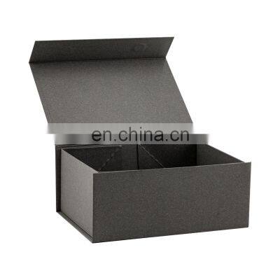 Wholesale Rigid Cardboard Luxury Product Packaging Magnetic Grey Color Gift Present Box photo-3