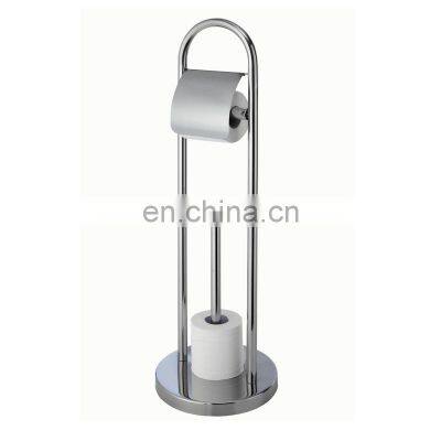 Stainless Steel Free Standing Toilet Paper Holder photo-3