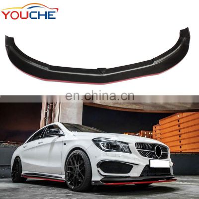 2014-2016 R style carbon fiber front bumper lip for Mercedes CLA class W117 2014-2016 AMG line