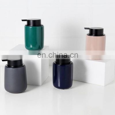 Hot selling macaron color ceramic lotion dispenser solid soap dispenser