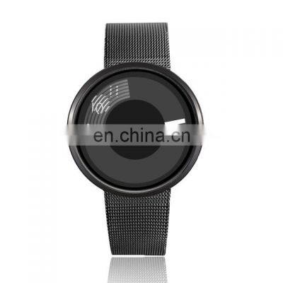 WOMAGE 8876 Simple Unisex Quartz Watch Connects Family Mesh Stainless Steel Strap Couple Watch