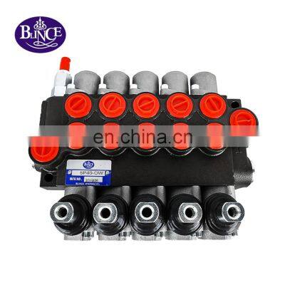 6P80 7P80 20GPM 21GPM Hydraulic Directional Control Valve 6 7 Spools for Tractors