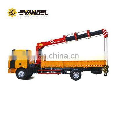 New 10 ton SPS25000 with four-section straight boom crane truck price