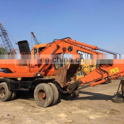 Perfect Condition Doosan Dh140w-7 Dh210w-7 Second Hand Wheel Excavator With Dozer for Sale Now photo-3