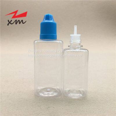 Empty Square Vape PET Bottle Anti-theft E-liquid Plastic Eye Dropper Childproof Oil Ink Squeeze Bottle Tip Lid 10ml 30ml 50ml Liquid Juice photo-3