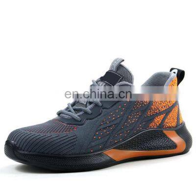 Breathable Light Weight Comfort Flying Woven Zapatos de Seguridad de Trabajo Sneaker Shoe Safety photo-5