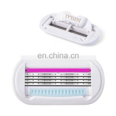 Female Razor Brands Germany Blade 4 Layers Women Razor No Disposable Replacement Cartridges Blister Card Packing GF-0083 photo-2