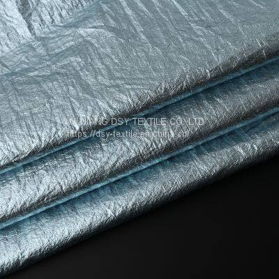 New Design Breathable Golden Stamping Nylon Fabric For Fashion Jacket Downcoat photo-5