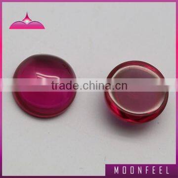 red round synthetic corundum stone