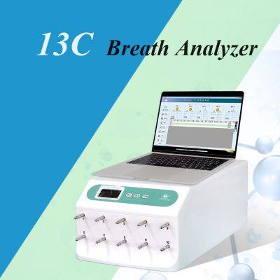 13C breath analyzer for Helicobacter pylori detection