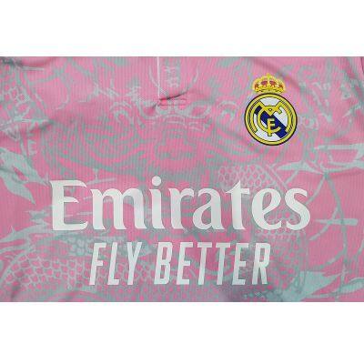 23-24 Real Madrid Pink Training Suit La Liga Real Madrid Jersey Fan Version Men's Short Sleeved Football Jersey Customization photo-5