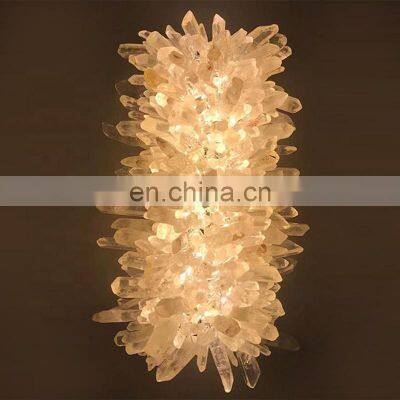 Wholesale Living Room Home Design Interior Bathroom Crystal Modern Wall Lamp Luxury Indoor Sconces Lighting