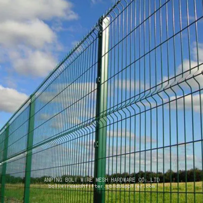 Curvy welded wire fence supplier PE Coated and PVC coated welded Wire fencing Curvy Welded Wire Mesh Fence/BOLI WIRE MESH QUALITY WELDED WIRE FENCING
